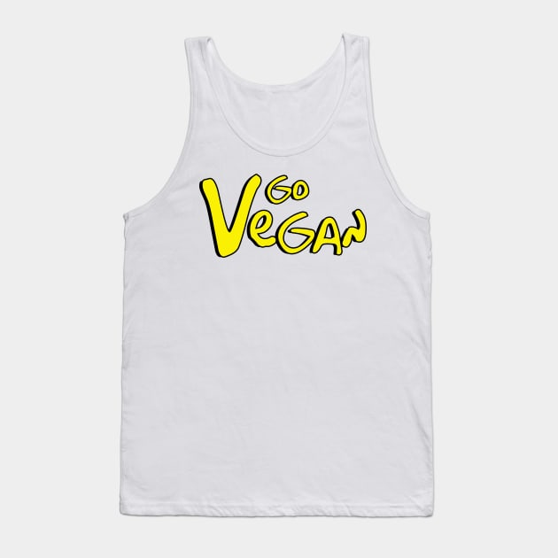 Go Vegan Tank Top by nerdyveganshop